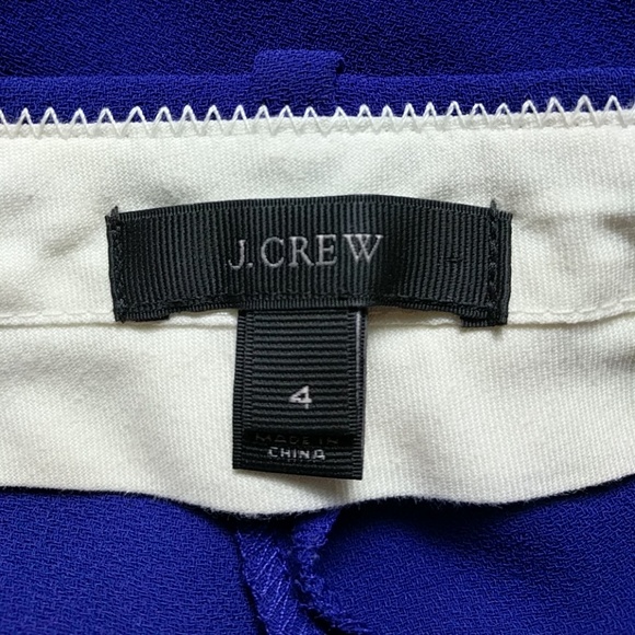 J Crew Pleated Crepe Short in Bright Purple, Sz 4 - Picture 3 of 5